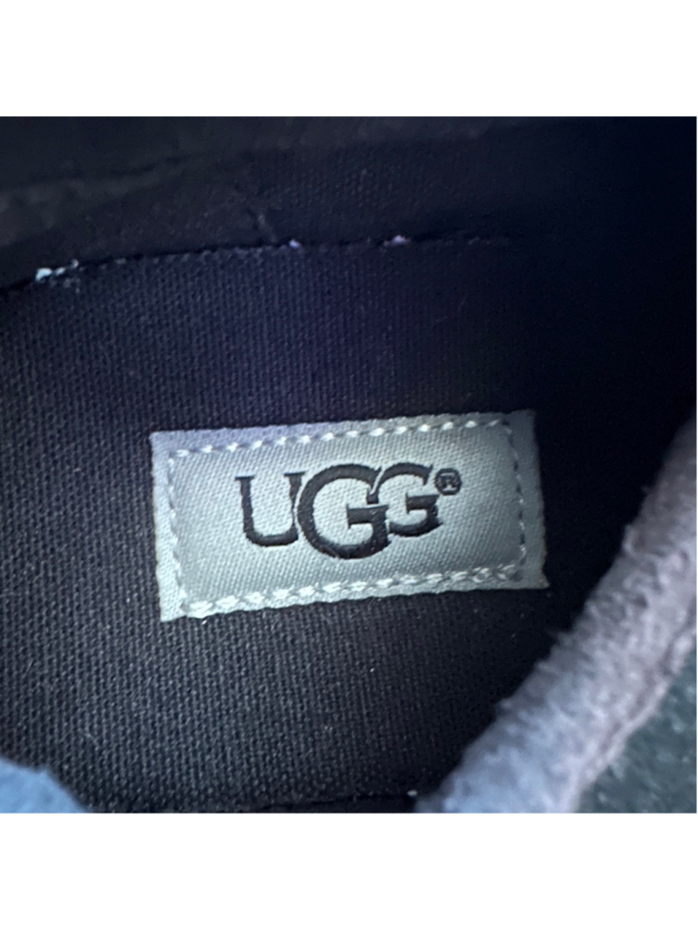 UGG Black Suede Lace Up Sneakers Size 3 Kids Youth Logo Sole - Picture 2 of 7